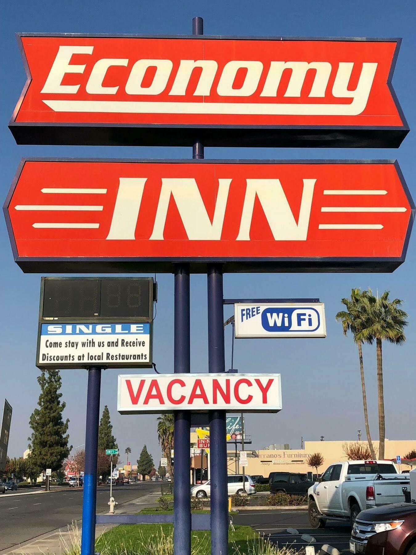 Economy Inn Fresno Eksteriør bilde